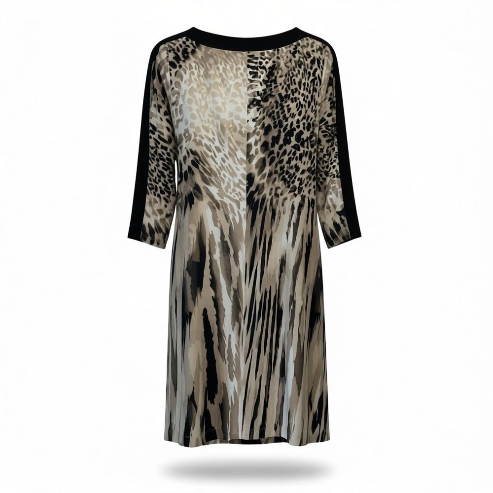 🐆 Chicos Animal Print Dress – Size 1 (M / 8–10) - Picture 3 of 7